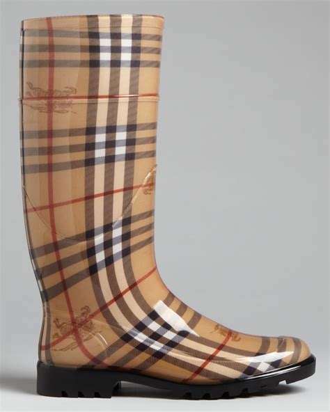 burberry fur rain boots|Burberry haymarket rain boots.